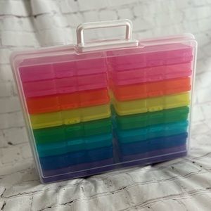 Rainbow Photo & Craft Keeper Brand New 15x12 plastic storage many uses